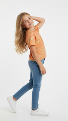 M&S Girls Metallic Print T Shirt