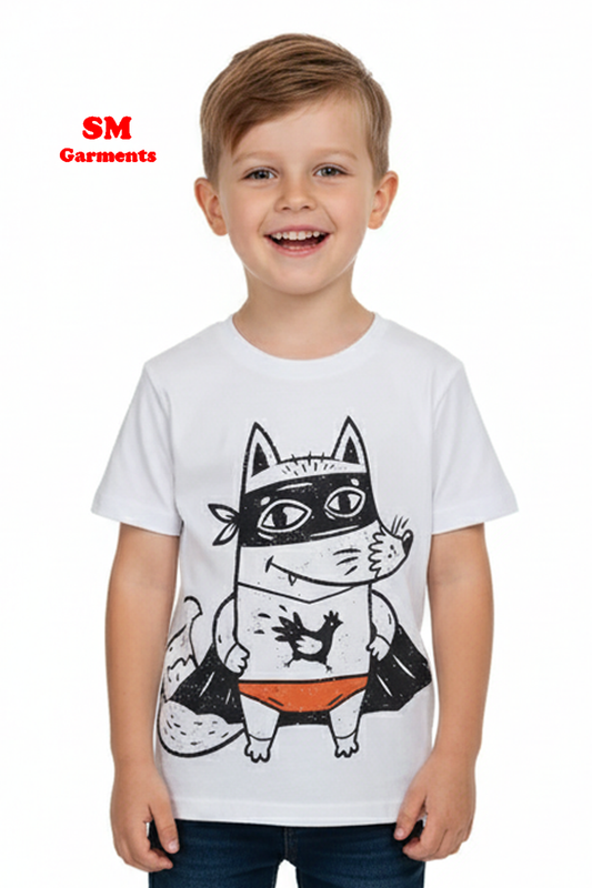 YOUNG STYLE Superhero Fox Kids T-Shirt