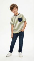 PRENATAL Boys Striped With Pocket T-shirt