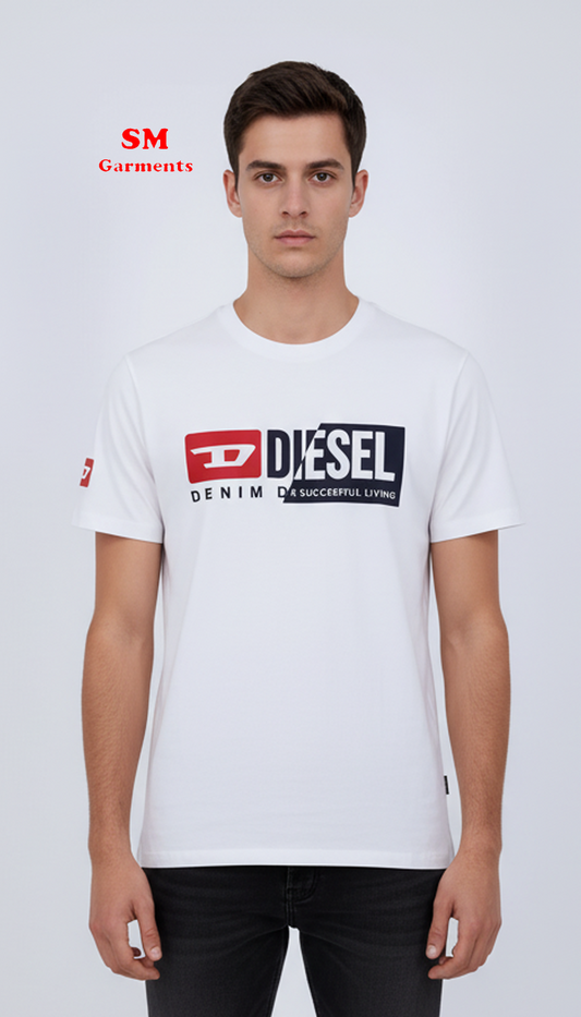 ڈی ایس ایل مینز شارٹ سلیو پرنٹ شدہ ٹی شرٹ