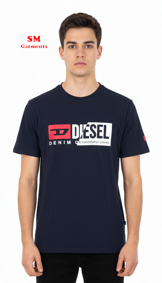 ڈی ایس ایل مینز شارٹ سلیو پرنٹ شدہ ٹی شرٹ