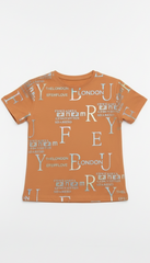 M&S Girls Metallic Print T Shirt