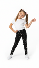 Girls Floral Printed Leggings