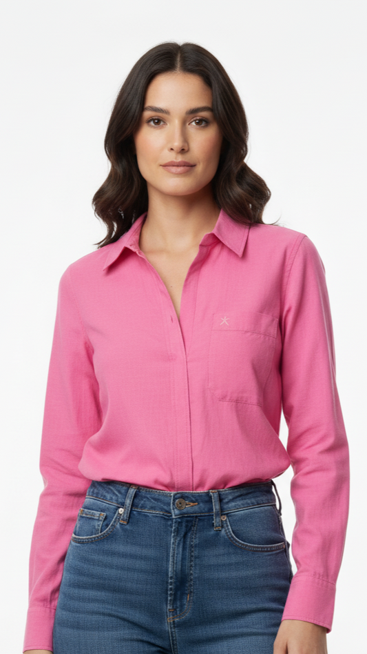 NXT WOMENS PLAIN POCKET SHIRT