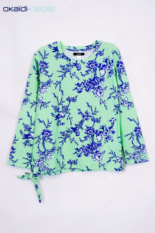 OKAIDI GIRLS FLORAL T-SHIRT