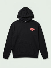Boys Black Graphic Pullover Hoodie with Pocket - Kids Casual Wear