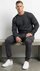 PB STWD Mens Textured CrewNeck Sweatshirt