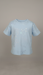 M&S Girls' Metallic Teddy Bear "Why Not?" T-Shirt