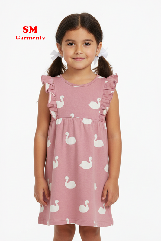 Flounce Trimmed Dress