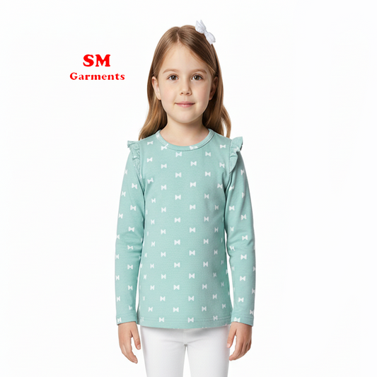 Tex Baby Girls Long Sleeves FRILL T Shirt