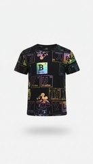 M&S GIRLS Disney Mickey Mouse Iridescent Graphic Tee - Black Kids' Fun Element Print T-Shirt