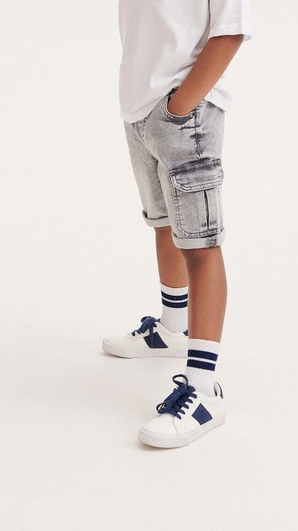 RES BOYS DENIM CARGO SHORTS