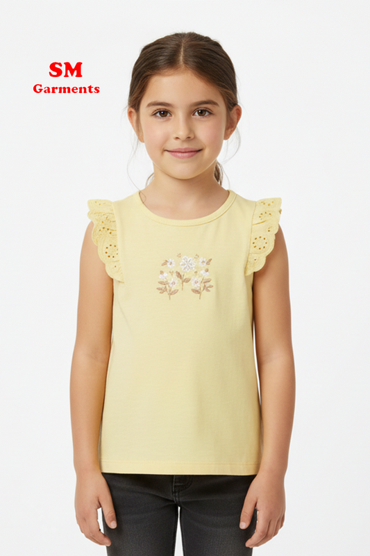 Newborn Girls Embrioded Sleeveless Dress