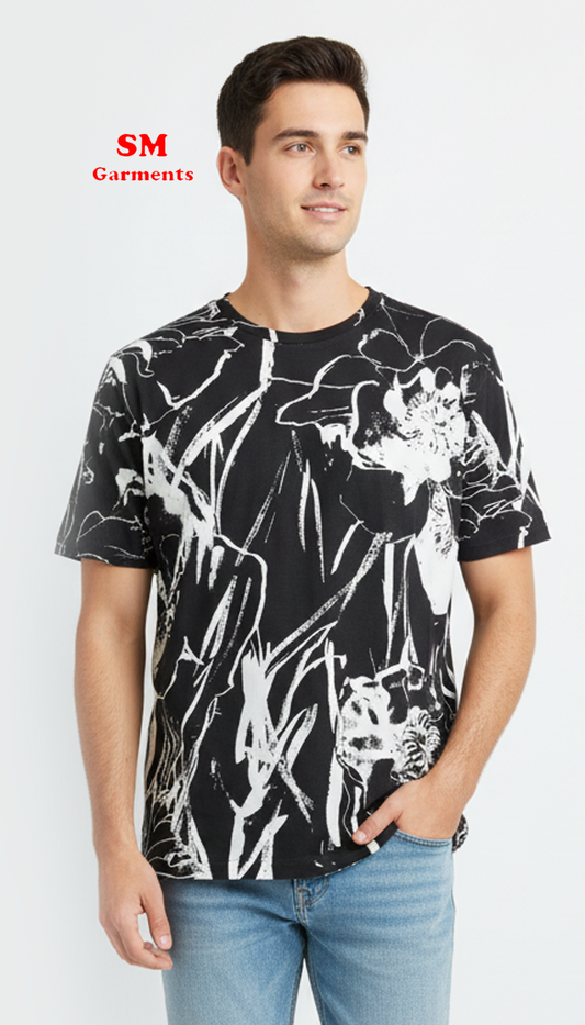 H&M MENS PRINTED T SHIRT