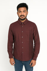 C&A MENS TEXTURED REGULAR FIT SHIRT