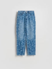 Reserved droit à motif Wide Leg Jeans