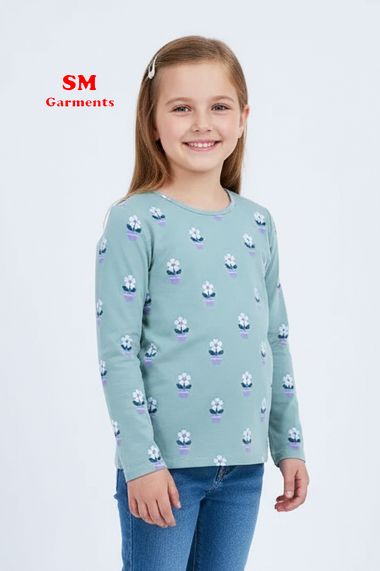 RED TAG GIRLS Flower Printed T-Shirt