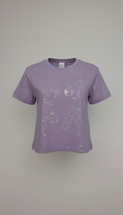 M&S Girls' Metallic Teddy Bear "Why Not?" T-Shirt