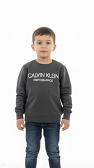 CALVIN KLEIN BOYS LOGO PRINTED SWEATSHIRT