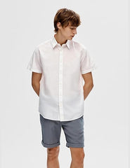 Selected Homme Men Linen Shirt