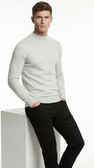Mens Basic White Pullover