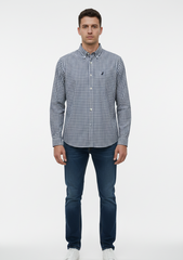 NAUTICA MENS CHECKERD CLASSIC FIT SHIRT