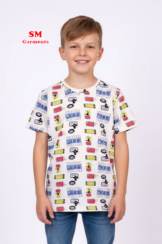 BOY T-SHIRT ALL OVER PRINT