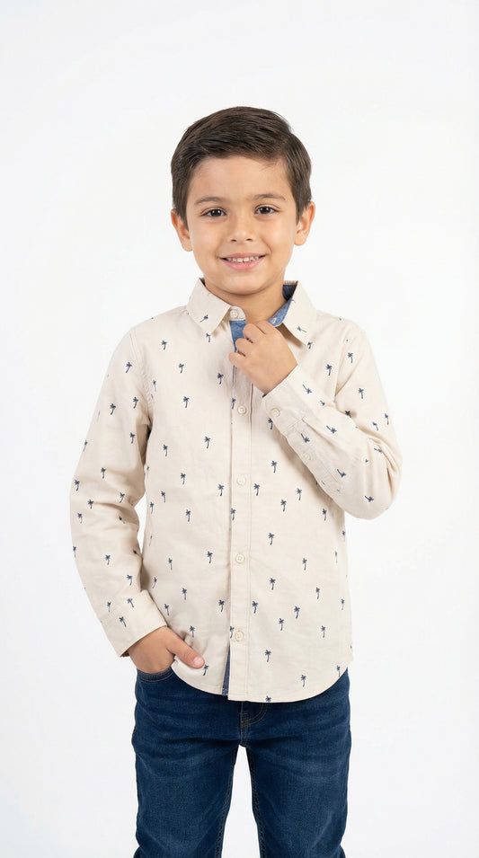 H&M LOGG بوائز چیکرڈ فلالین شرٹ