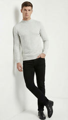 Mens Basic White Pullover