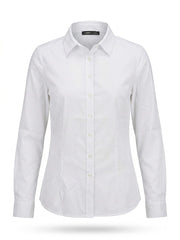 LC Waikiki Classic Women’s Long-Sleeve Shirt – White Cotton Dress Shirt