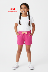 HOT PINK SHORTS WITH BOW