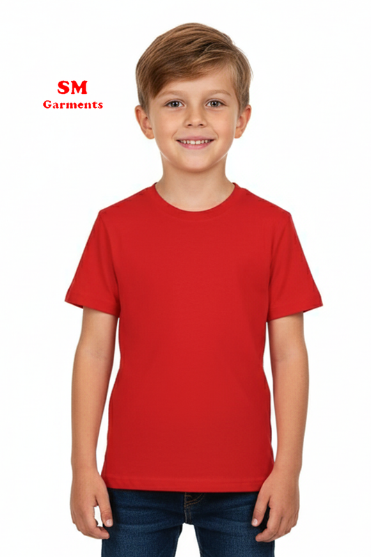 ITZ BOYS PLAIN RED T SHIRT