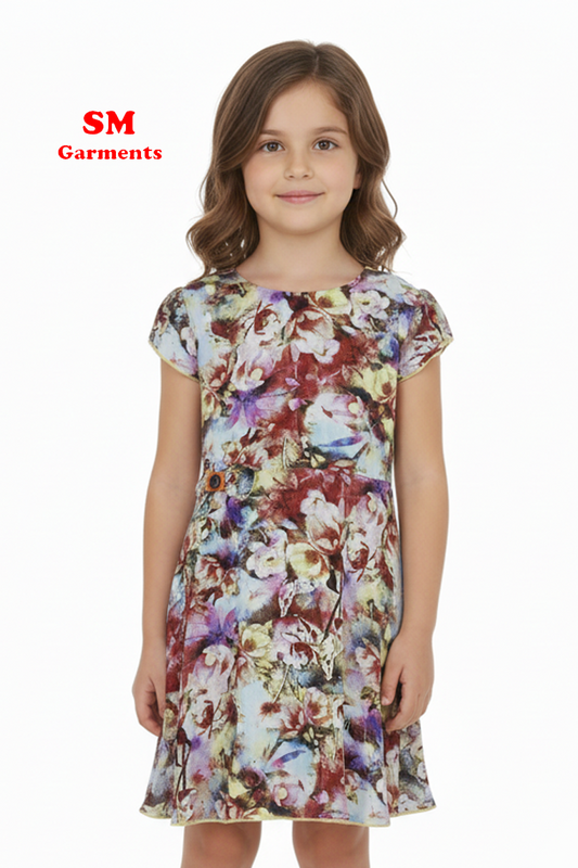 KIKI&KOKO GIRLS FLORAL DRESS