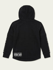 Kids BRANDED ' Black Hoodie with "Future Without Limits" Graphic