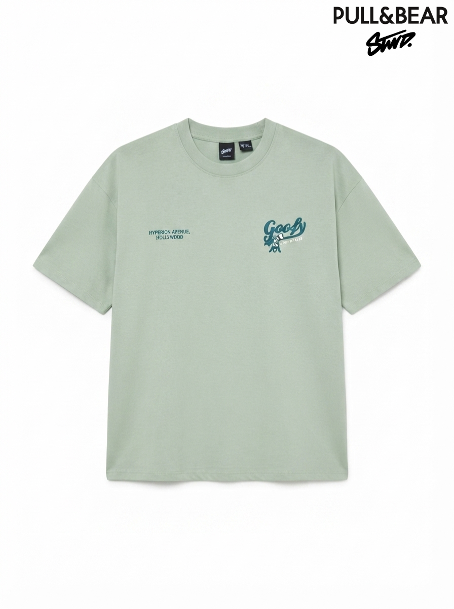 STWD Drop Shoulder Over Sized Embroidered T-shirt