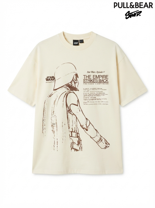 Pull & Bear Star Wars Darth Vader Drop Shoulder Over Sized T-shirt