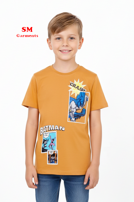 BOY T-SHIRT BAT MAN PHOTO PRINT