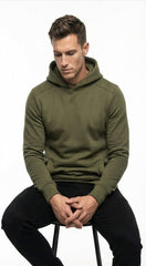 LEFTIES Mens Basic Pleated Hoodie