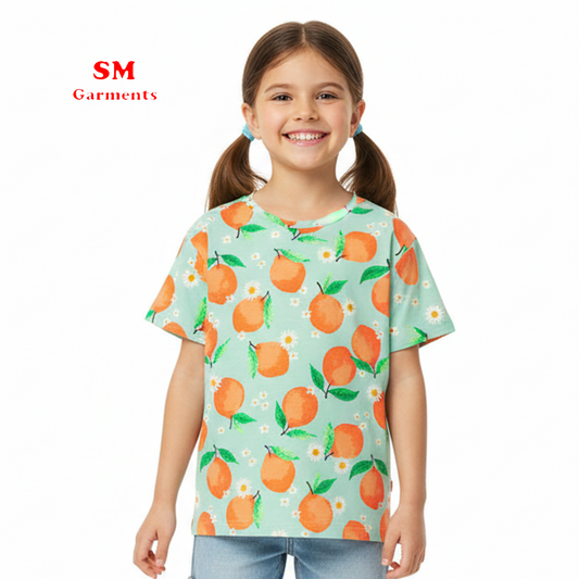 H&M ORANGES Printed T Shirt