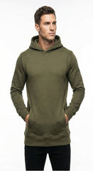 LEFTIES Mens Basic Pleated Hoodie