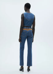 Straight-Fit Jeans with Contrasting Details
