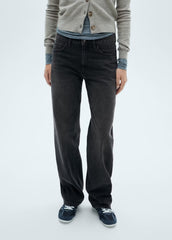 Women Mid-rise Straight Jeans