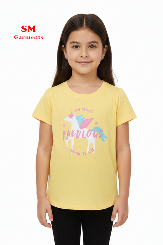 YOUNG ORIGNAL Fabulous Unicorn Yellow Top