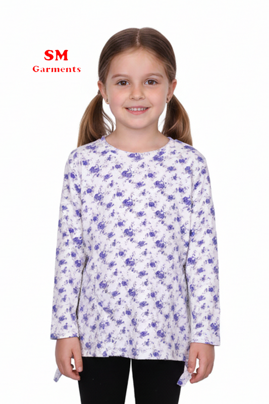 DU PAREIL FLORAL GIRLS T-SHIRT