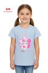 FUTURINO GIRLS PRINTED TEES