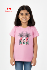 LUPILU Girls T-shirt Pink Dancing Dolls