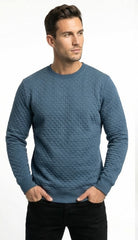 PB STWD Mens Textured CrewNeck Sweatshirt