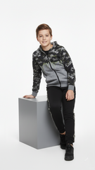 ROADWEAR Boys Printed Zipper Hoodie and Jogger Suit