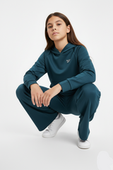 REEBOK GIRLS Logo Hoodie and Flared Trouser Suit