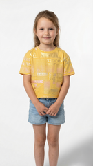 M&S Girls Metallic Print T Shirt